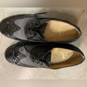 Christian Louboutin mens borogue shoes